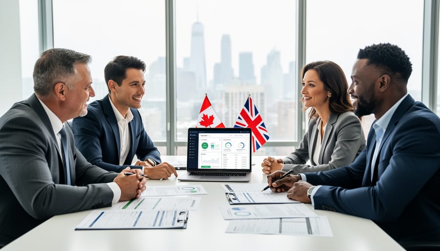 Business owner consulting with tax professional about cross-border tax planning